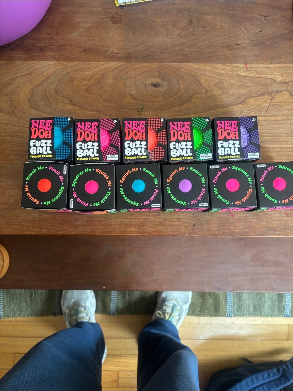 NWT Nee Doh - Brand New unopened set of 10 Nee Doh5 Fuzz Balls, 5 Groovy Globs - Picture 2 of 5